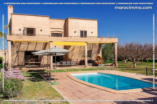 Mansion for rent in Souihla km16, Marrakech — Private pool — 1 hectare — 3