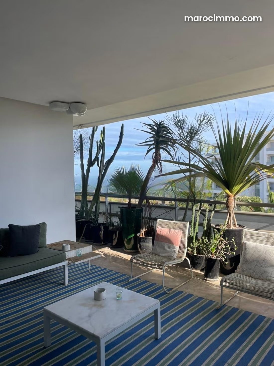 Furnished 200 m² Apartment with Sea Views, Aïn Diab, Casablanca — Casablanca