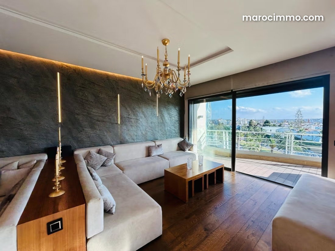 Appartement 270 m², 4 chambres meublé, Riyad, Rabat — Rabat