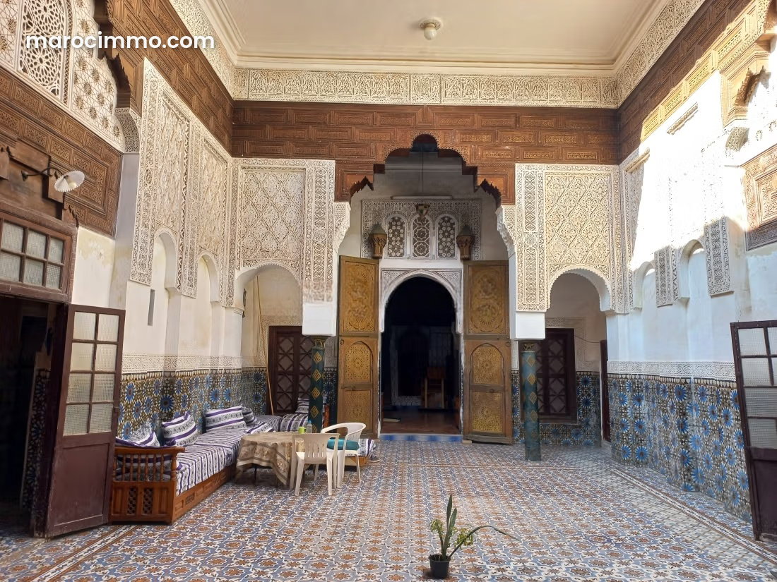Riad du XVIIIe siècle à rénover, vue Koutoubia, Mouassine — Marrakech