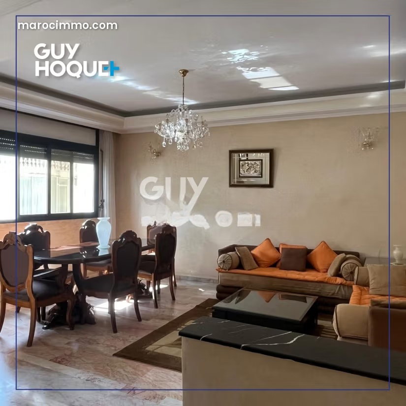 147 sqm Furnished Apartment for Rent in Casablanca's Racine Neighborhood — Casablanca