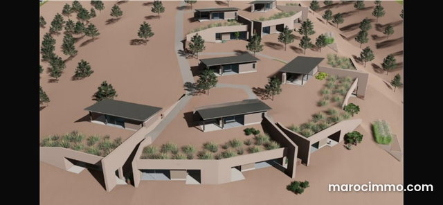 Projet d'ecolodge de 20 bangalow à tahnawt — 2