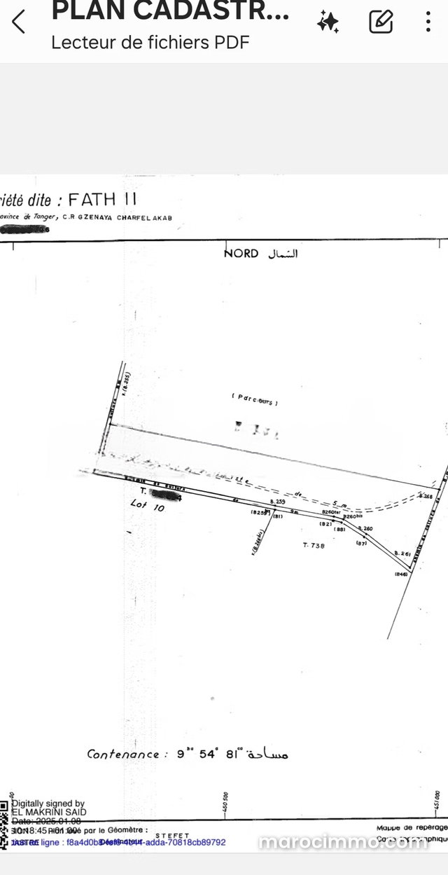 Terrain de 95.000 m² gros potentiel près Hotel Hilton Prix 255 dh / m² — 5