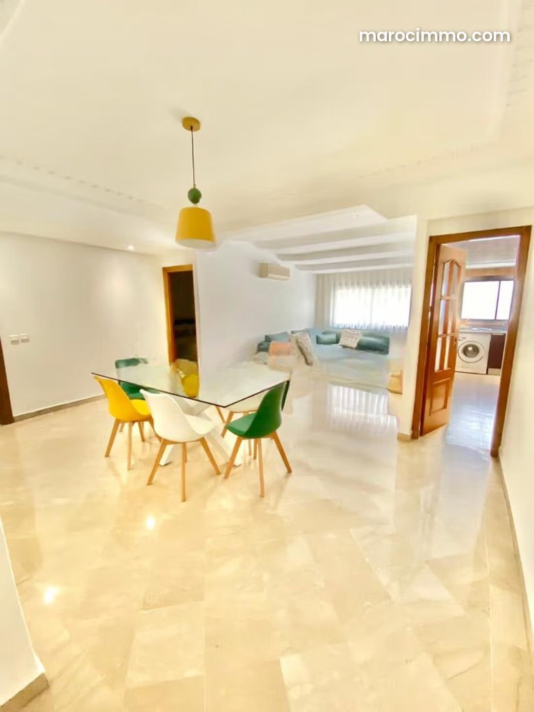 Furnished apartment for rent in Racine, Casablanca, with terrace — Casablanca