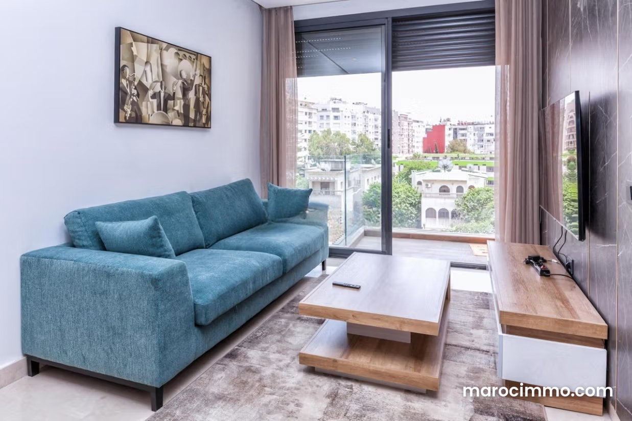 Furnished apartment with terrace for rent in Les Princesses, Casablanca — Casablanca