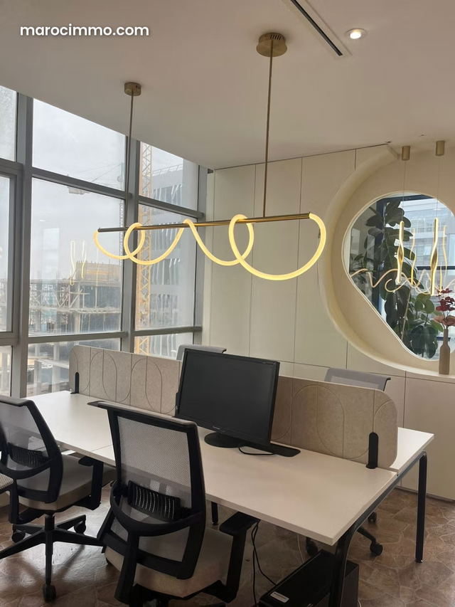 Bureau Prime 157 M² Aménagé Meublé A Sidi Maârouf — Casablanca