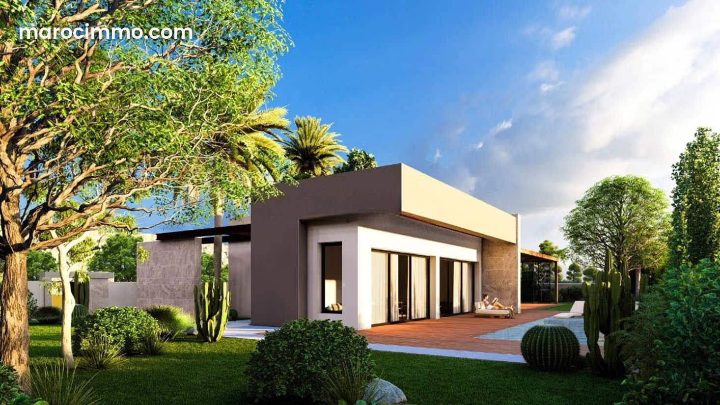 Villa neuve 186 m², 4 suites avec piscine, Portes de Marrakech — Marrakech