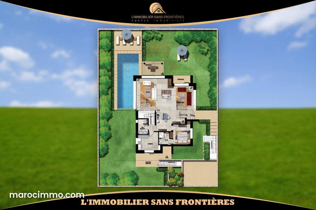 960 m² Plot in Villa Development Zone, Chrifia, Amezmiz Road, Marrakech — Marrakesh