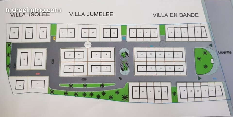 Beau terrain à la vente de 3 hectares 3000 route de Casablanca