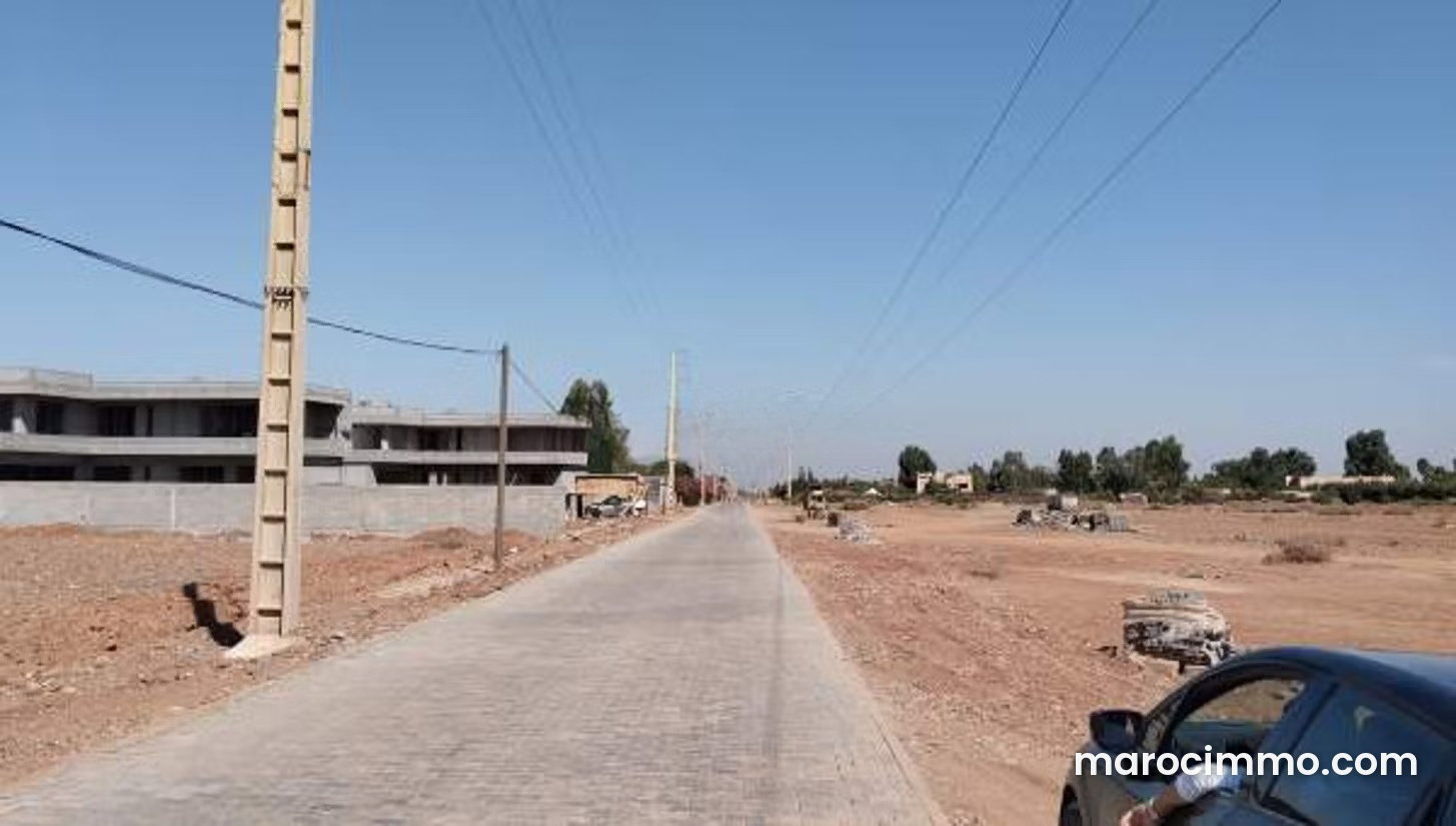 13,500 m² Plot on Ourika Road, Marrakech, Approved Building Permit — Marrakesh