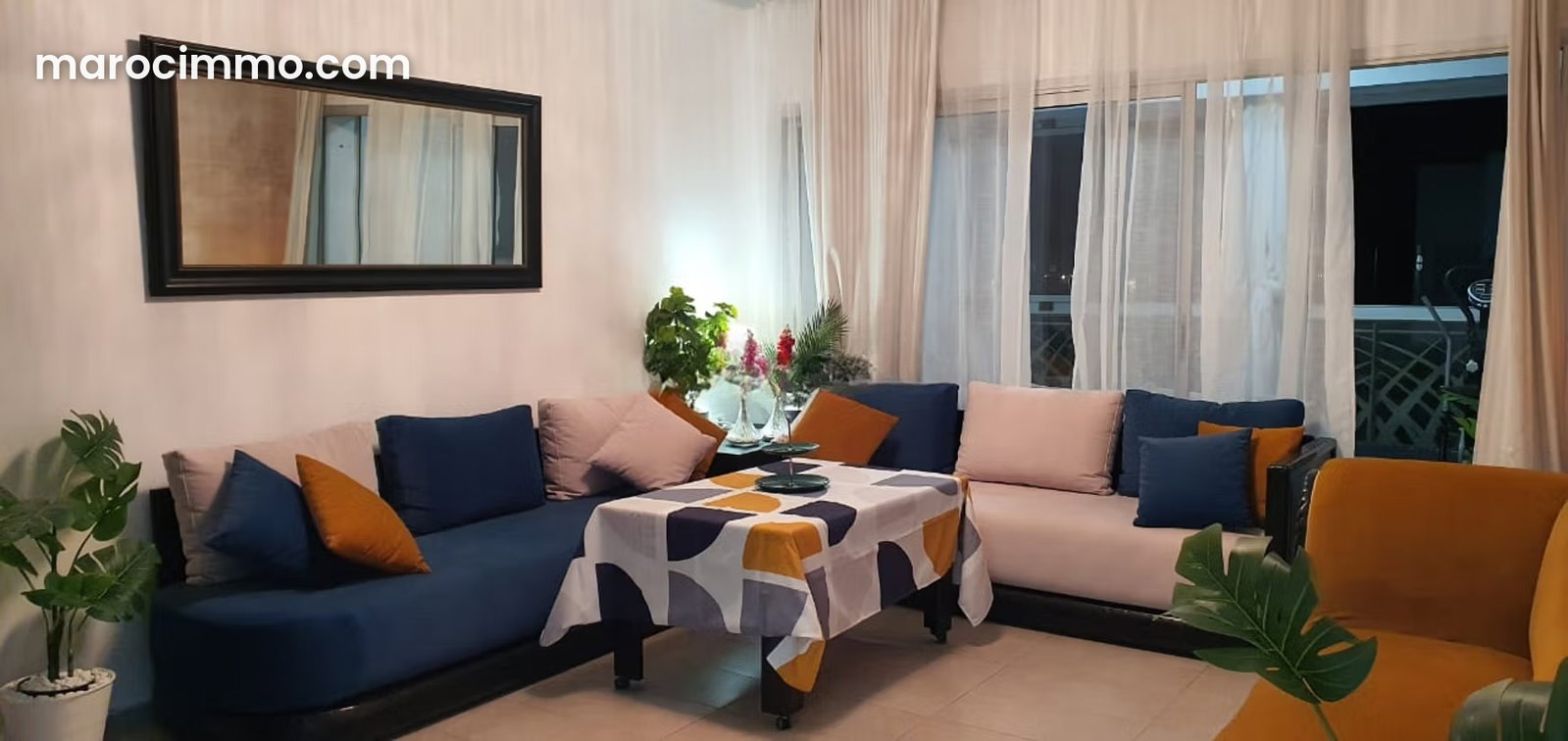 Appartement meublé à louer à Dar Bouazza, bord de mer — Dar Bouazza