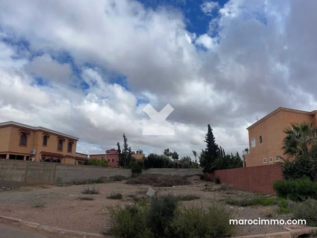 1,213 m² Plot of Land in Jawhar, Marrakech, in a Developing Area — Marrakesh