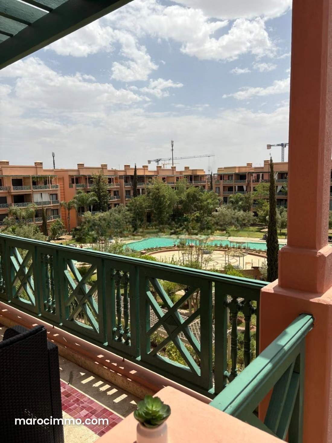 Furnished 100 sqm apartment with terrace and swimming pool, Agdal, Marrakech — Marrakesh