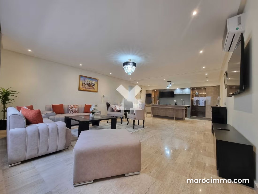 119 sqm Furnished Apartment, 2 Bedrooms, Ain Diab, Casablanca — Casablanca