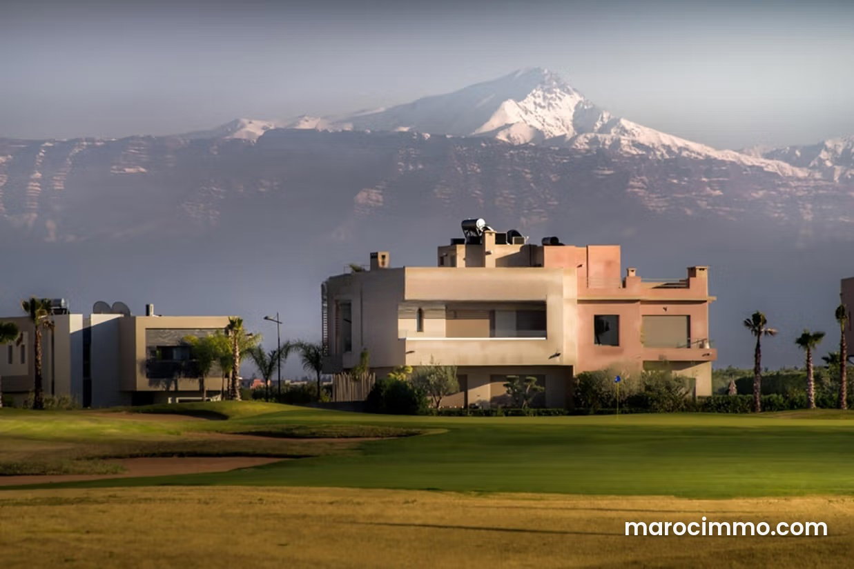 Terrain 707 m² Route de Tahanaoute, Marrakech, 3 façades — Marrakech