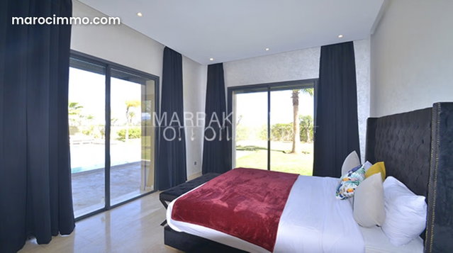Villa Moderne Meublée à Louer à Marrakech sur la rte de Ouarzazate Jardin piscine — 5