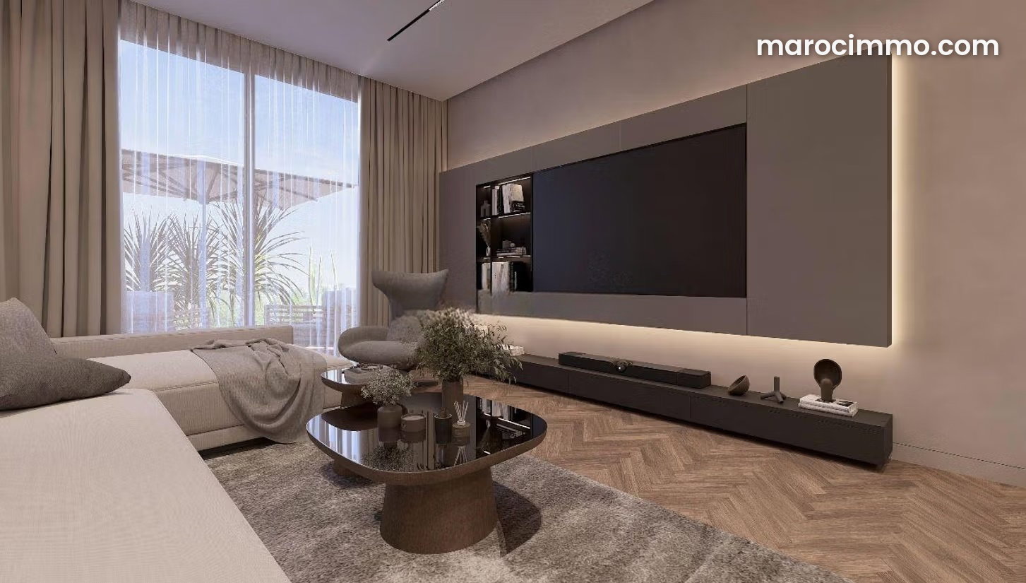 Appartement meublé 65 m², terrasse, Guéliz, Marrakech — Marrakech