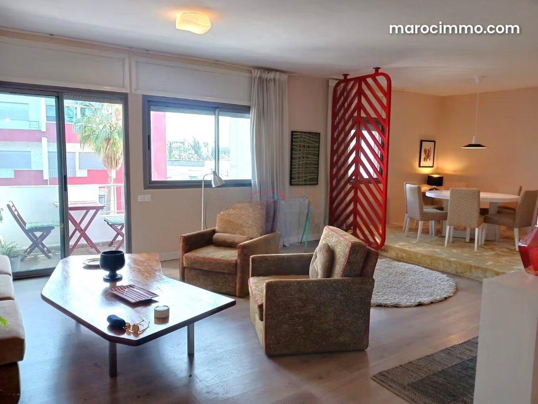Furnished Apartment with Terrace for Rent in CIL, Casablanca — Casablanca