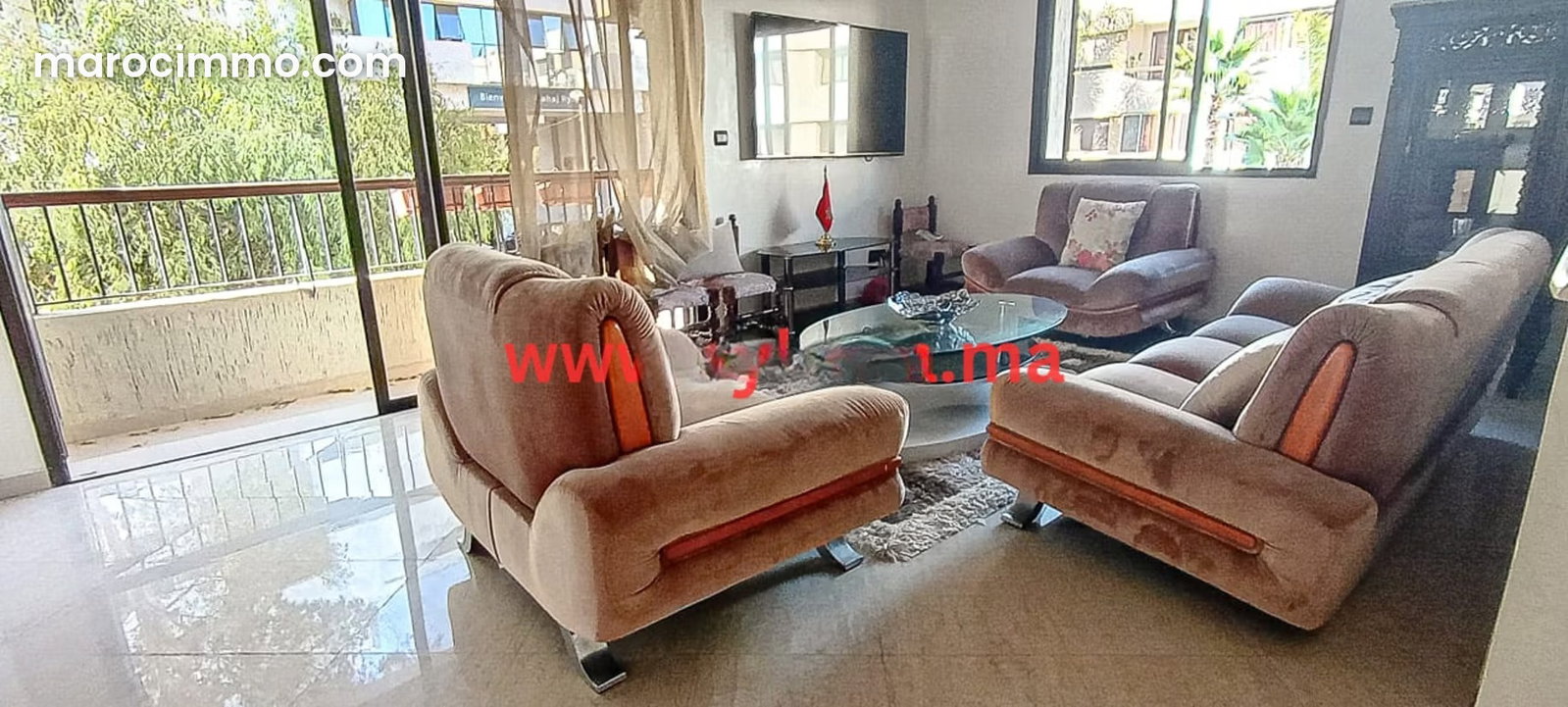 Appartement 171 m² avec terrasses au cœur de Riyad, Rabat — Rabat