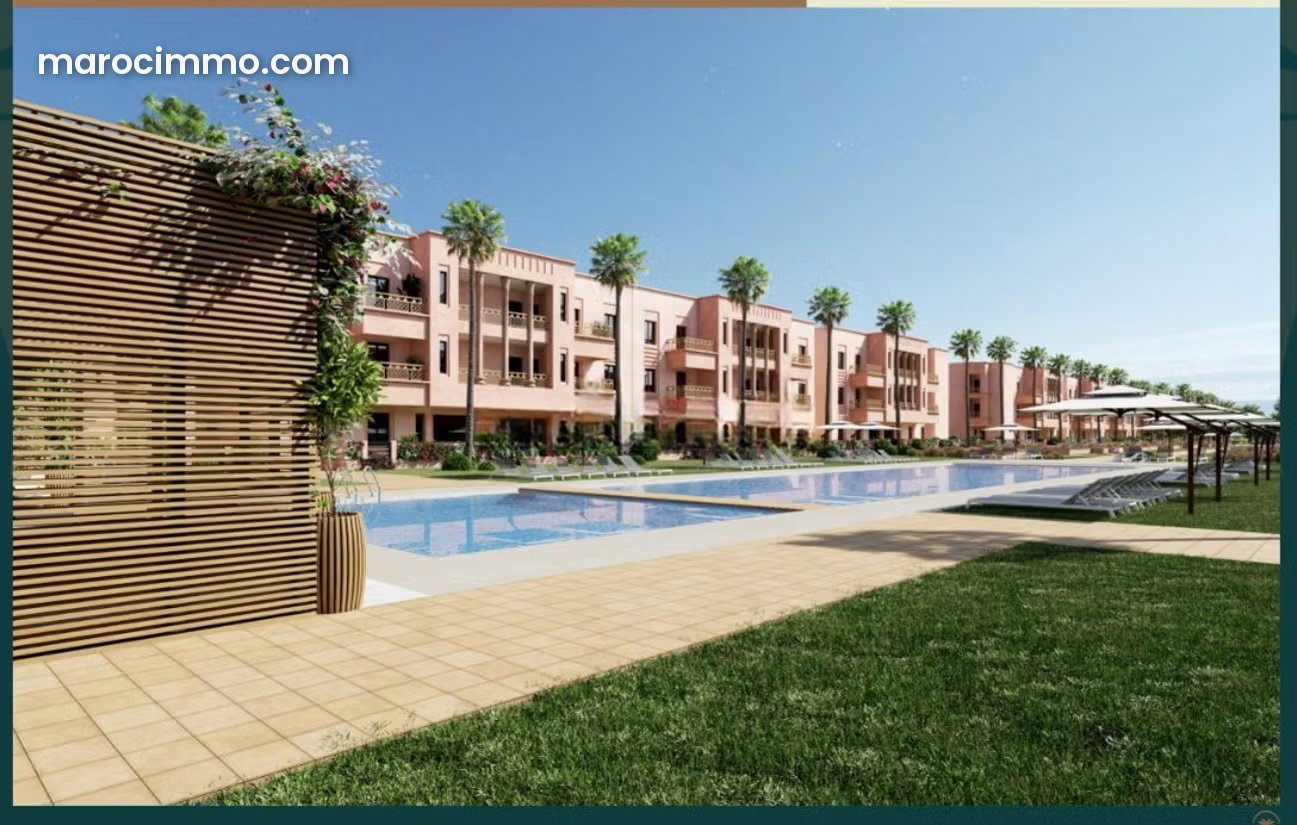 Mountain-view apartment with swimming pool in Marrakech — Marrakesh
