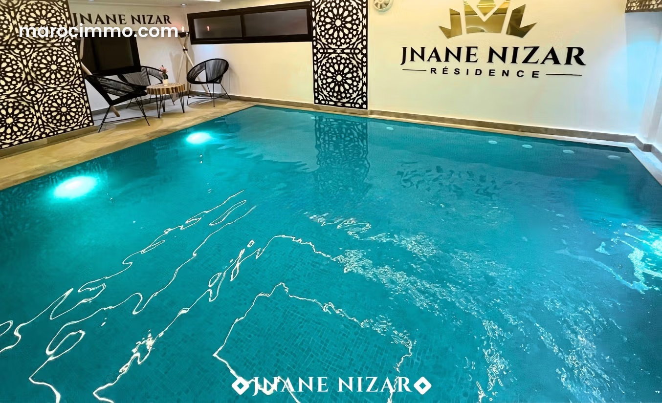 83 sqm apartment, two bedrooms, terrace and swimming pool, Gueliz — Marrakesh