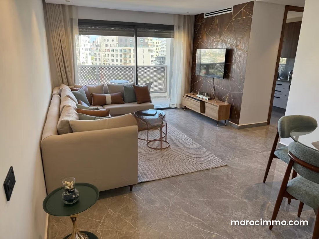 Furnished 96 m² Apartment, 2 Bedrooms, Casablanca Finance City — Casablanca