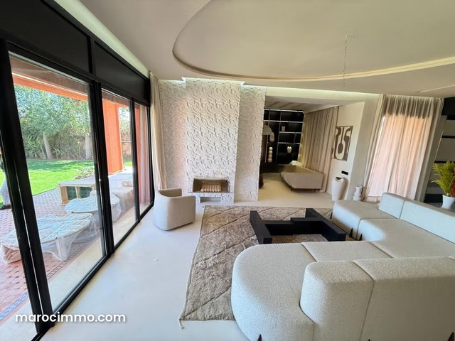 Villa de Luxe Rénovée à Vendre – Golf Amelkis Marrakech, 6 Suites, Spa et Piscine Chauffée — 3