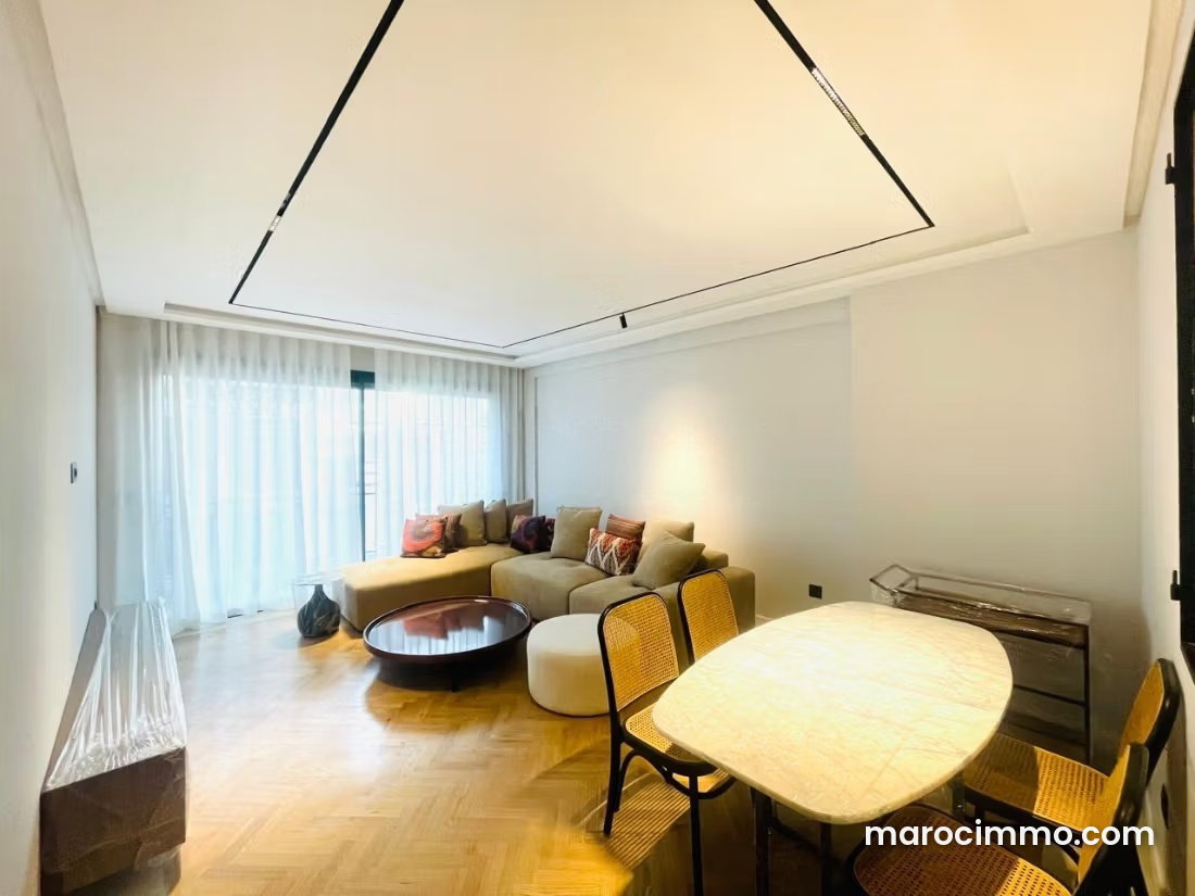 Furnished apartment with terrace for rent in CIL, Casablanca — Casablanca