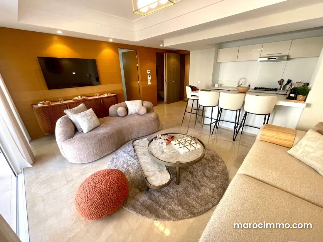 Furnished Apartment with Terrace, Casablanca Finance City — Casablanca
