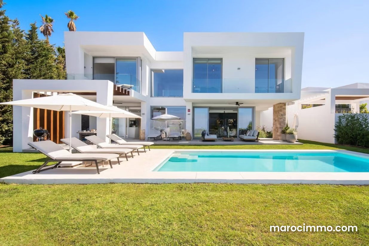 Villa de luxe à Souissi, Rabat, spacieuse avec piscine — Rabat