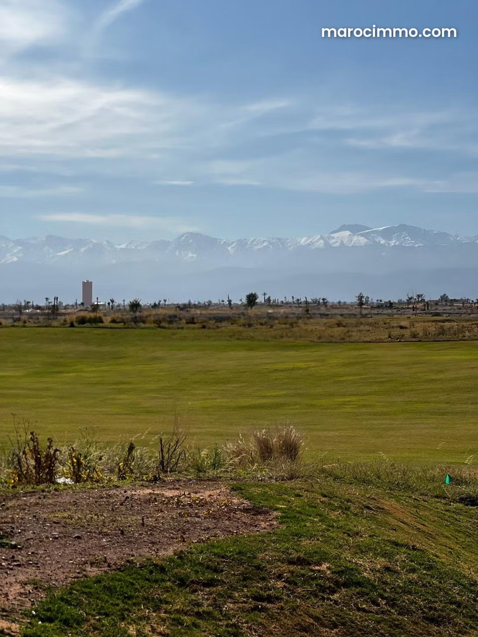 Terrain en vente 2eme ligne de golf 680m Vue Atlas