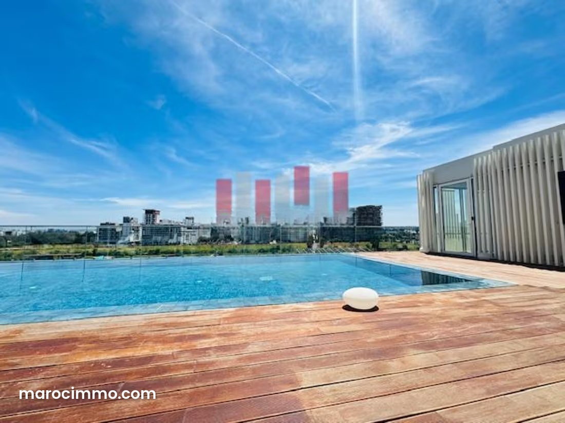 Brand-new 55 sqm apartment with pool, Casablanca Finance City — Casablanca