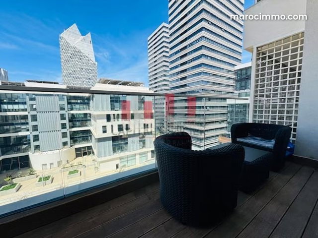 Bel appartement en location à Casablanca Finance City. 1 chambre. Ascenseur et stationnement — 4