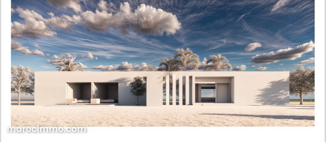 Terrain en vente veg projet de 14 villa à Route de Tahanaout. Surface de 38400 m² — Marrakech