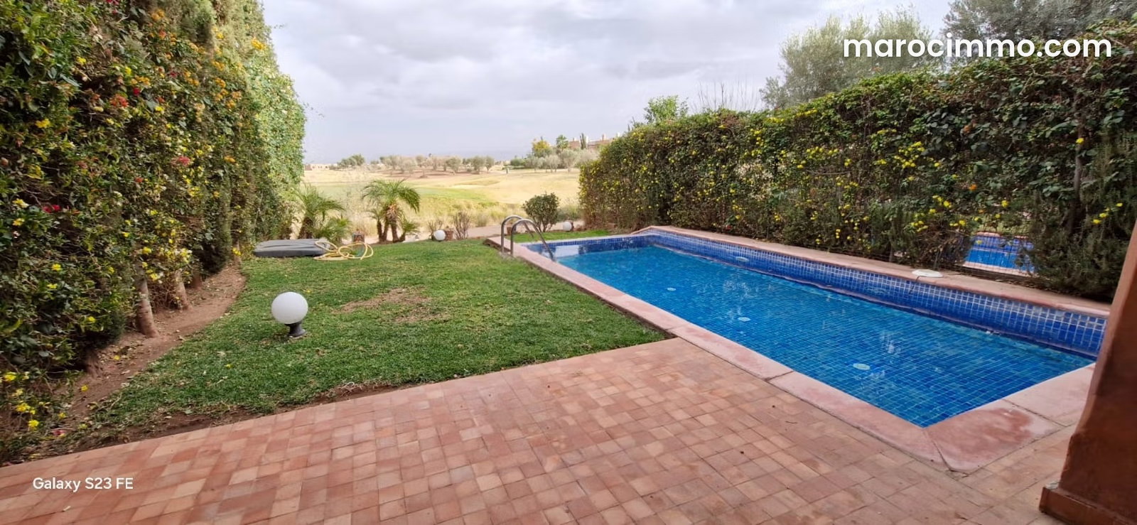 Furnished 3-bedroom villa with pool and mountain views, Ourika Road — Marrakesh