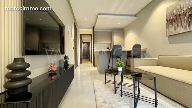 Location très beau Studio meublé avec Terrasse et parking Les Princesses, Casablanca — Casablanca