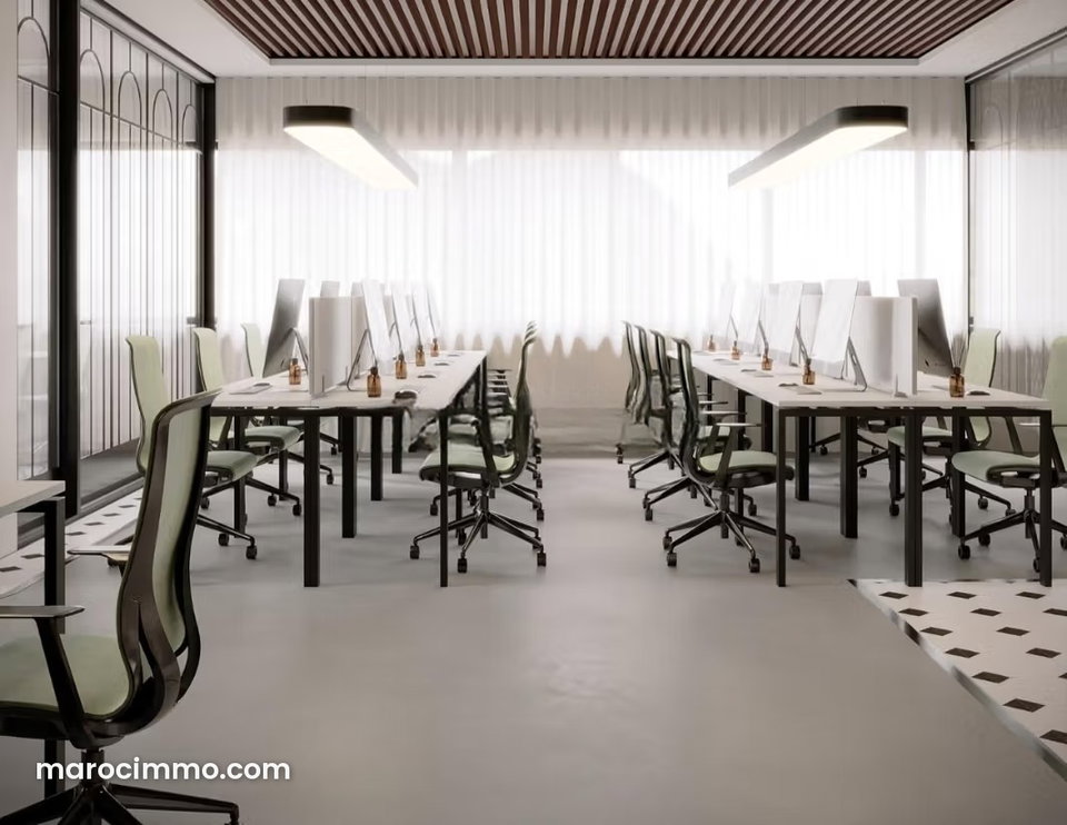 Bureau Prime 254 M² Aménagé Meublé Neuf