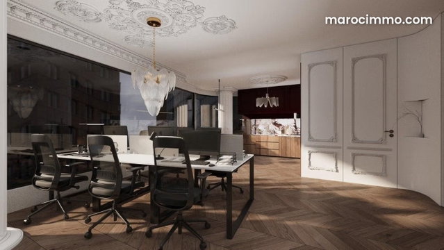 Bureau Prime 136 M² Aménagé Meublé Neuf — 5