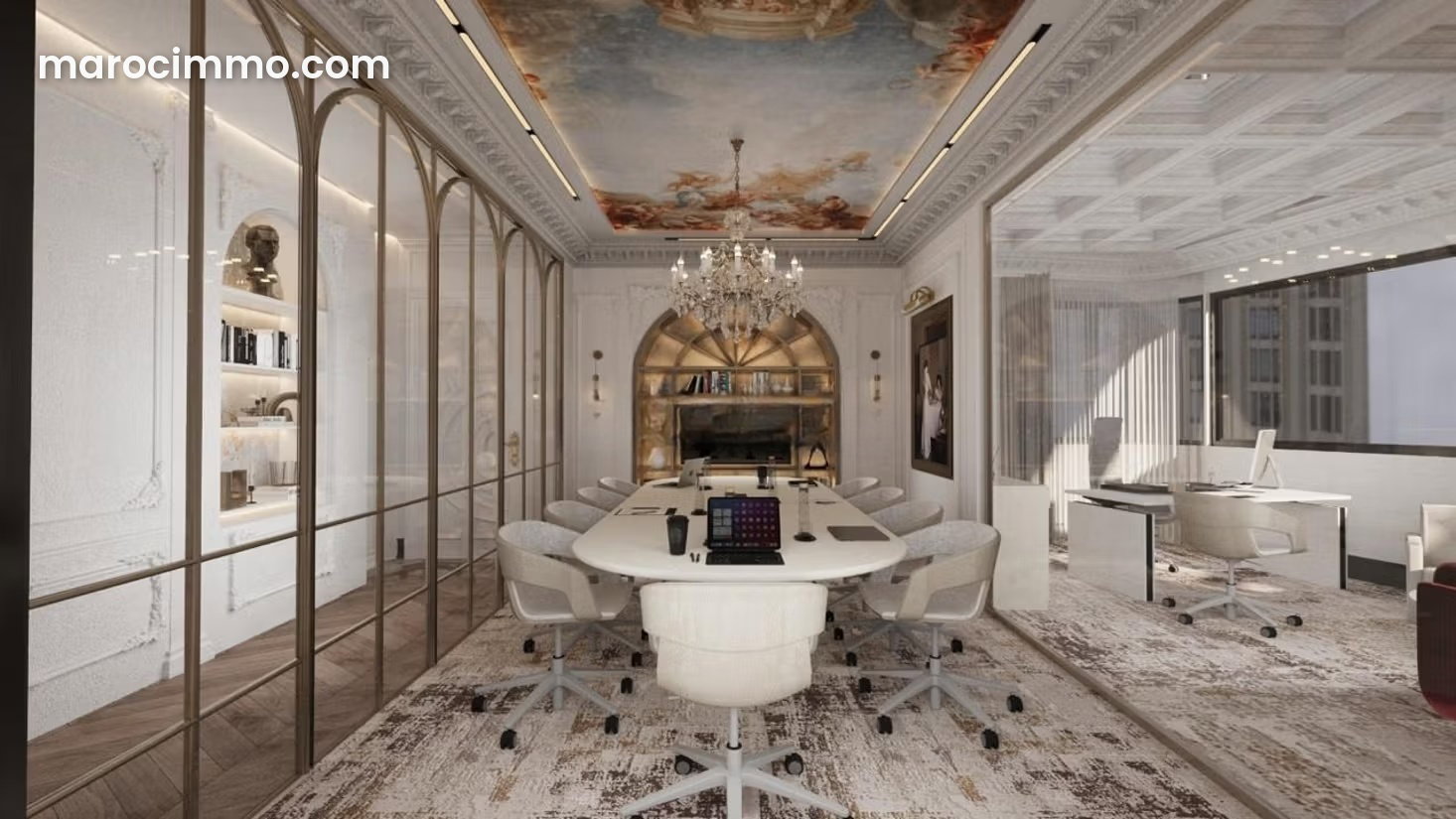 136 m² Office in Casablanca Finance City, Terrace and Premium Amenities — Casablanca