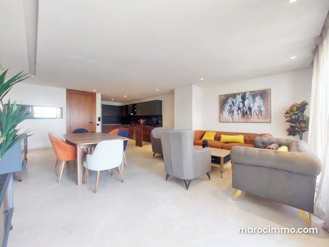 Location appartement avec terrasse meublé moderne à Casablanca Finance City — 2