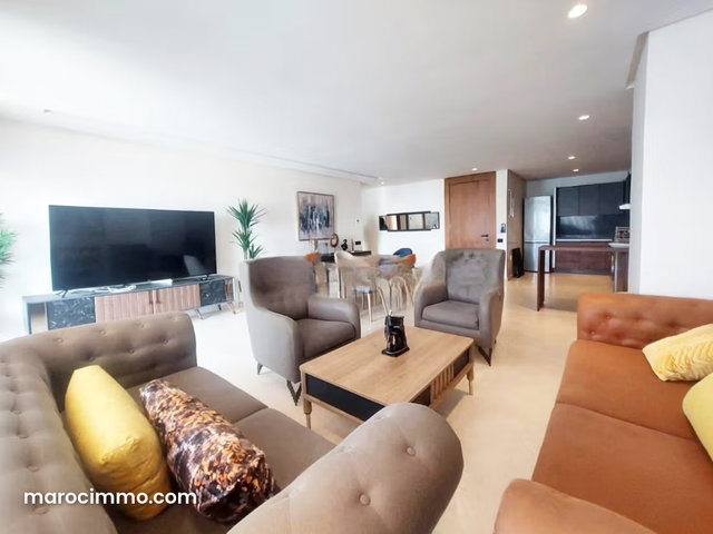 Location appartement avec terrasse meublé moderne à Casablanca Finance City — 4