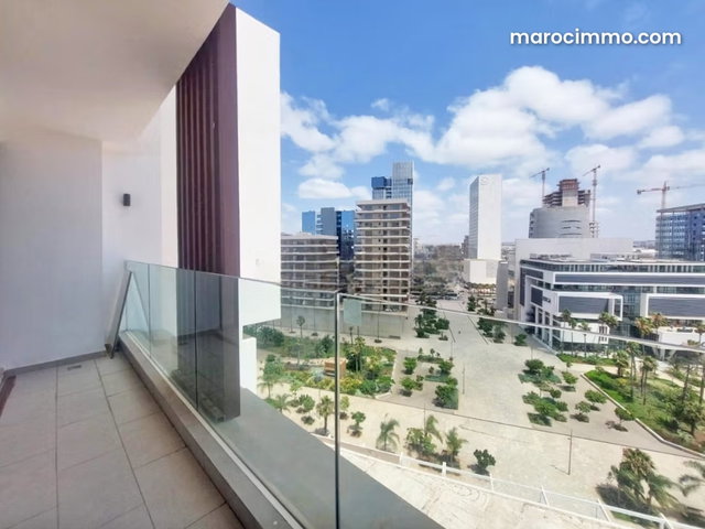 Location appartement avec terrasse meublé moderne à Casablanca Finance City — 3