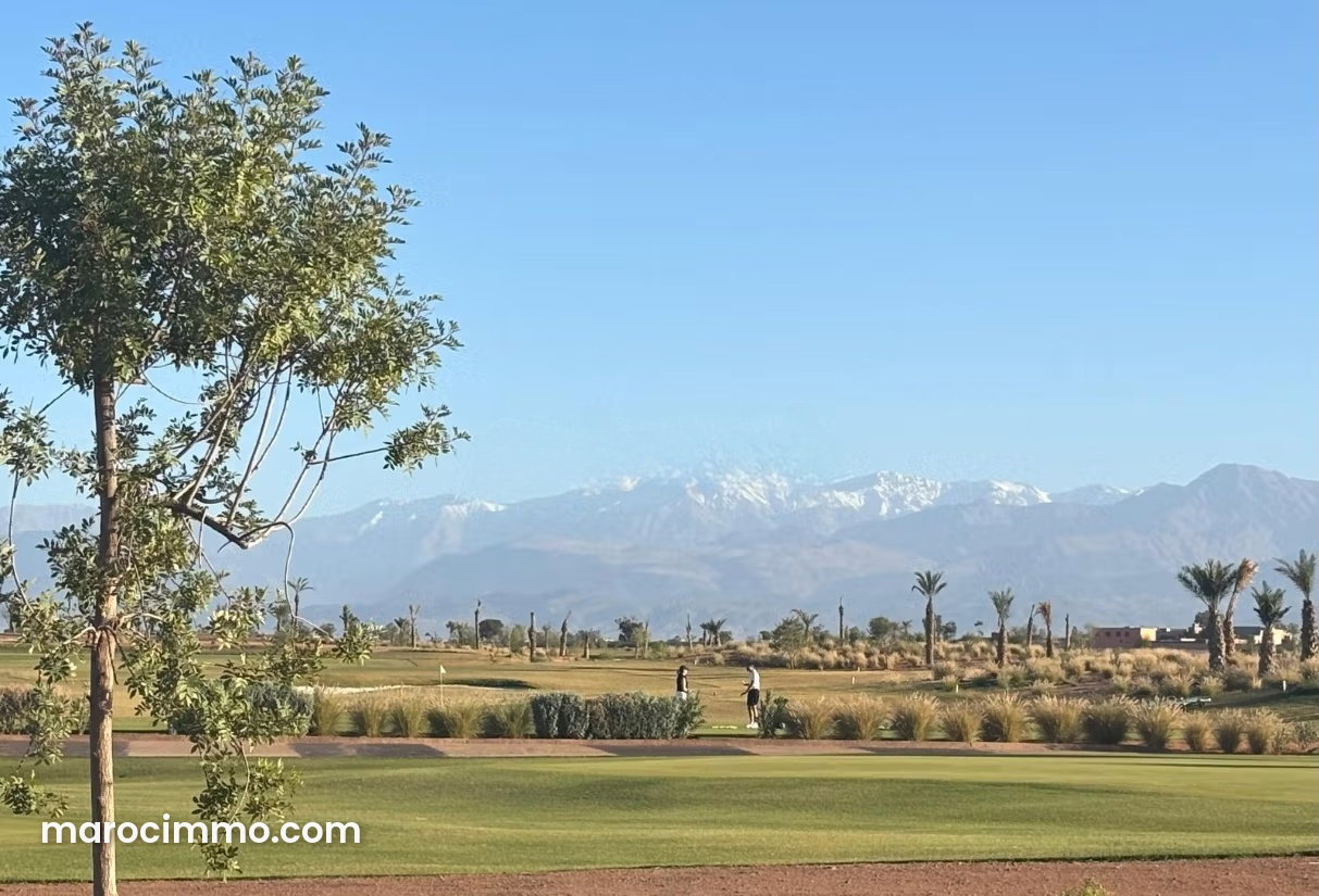 656 m² Buildable Plot on Tahanaoute Road, Marrakech, with Golf Views — Marrakesh
