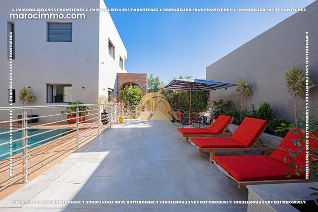 Villa meublée à louer à Route fès, Marrakech — Piscine privée — 500 m² — 4