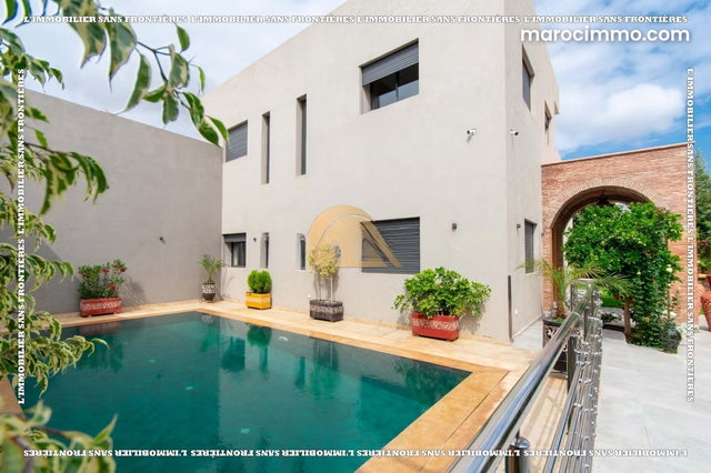 Villa meublée à louer à Route fès, Marrakech — Piscine privée — 500 m² — 3