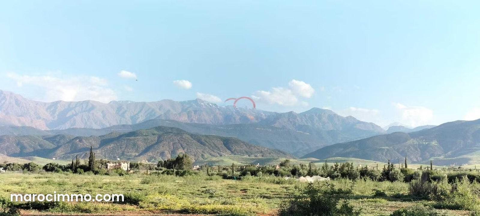 5-Hectare Plot on Tahanaoute Road, Atlas Mountain Views, Marrakech — Marrakesh