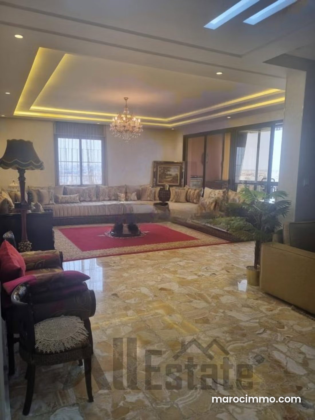 148 m² Furnished Apartment in Palmier, Casablanca, with Panoramic Views — Casablanca