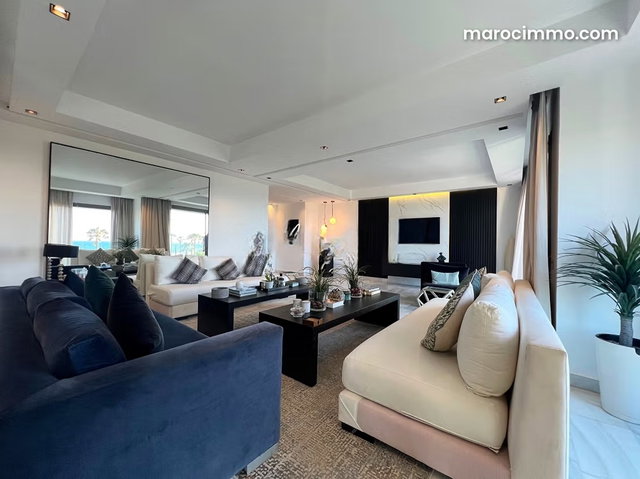 Bel apparemment à vendre vue sur panoramique sur mer et mosquée hassan ii — 3
