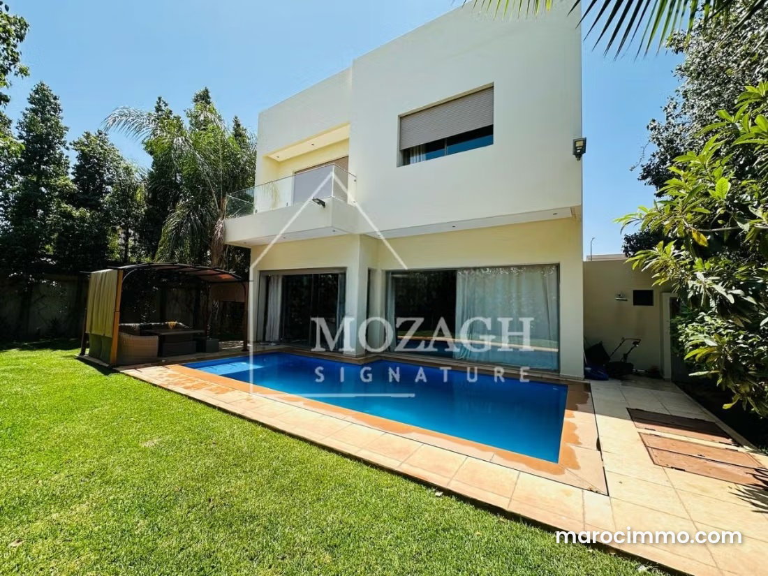 Villa contemporaine 500 m², piscine et jardin, Hay Targa, Marrakech — Marrakech