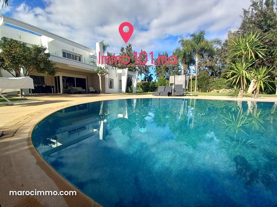 Furnished 1,800 m² Villa with Pool and Garden in Souissi, Rabat — Rabat